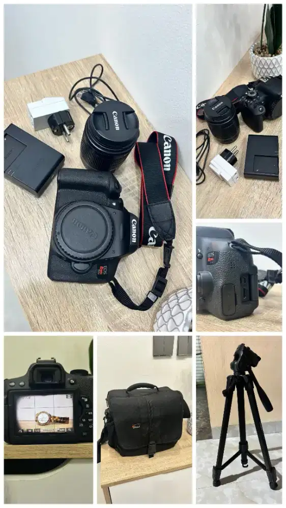 FOR SALE!!!
Canon EOS (Rebel T6i / EOS 750D) 
Harga : 4,2 JT