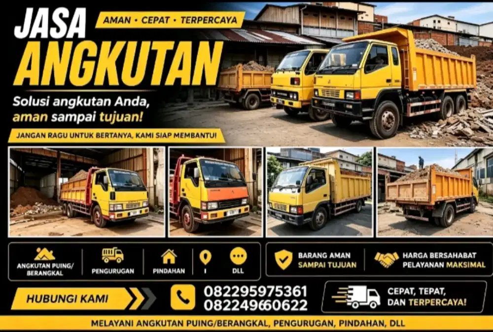 Terima jasa angkutan buang puing