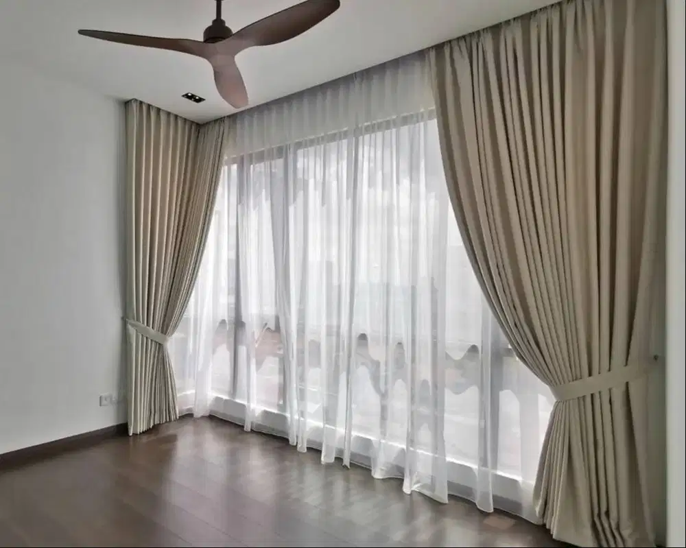 Jasa pasang gorden kantor gorden vertical blind horizontal roller krey