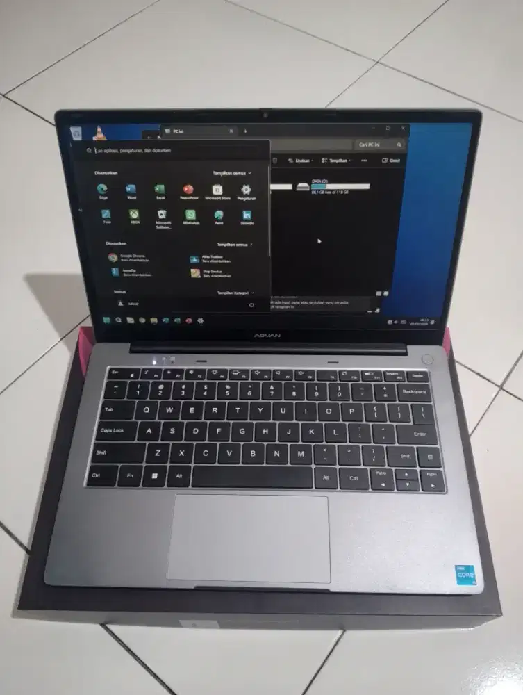 LAPTOP CORE i5 Gen12 16/256GB Kencang Advan.