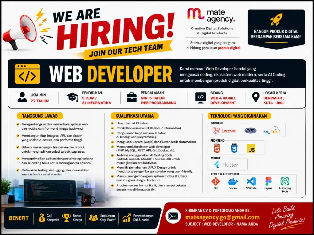 Web developer dan Graphics design