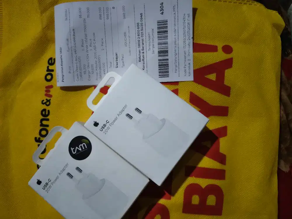Adaptor iphone Original 20W