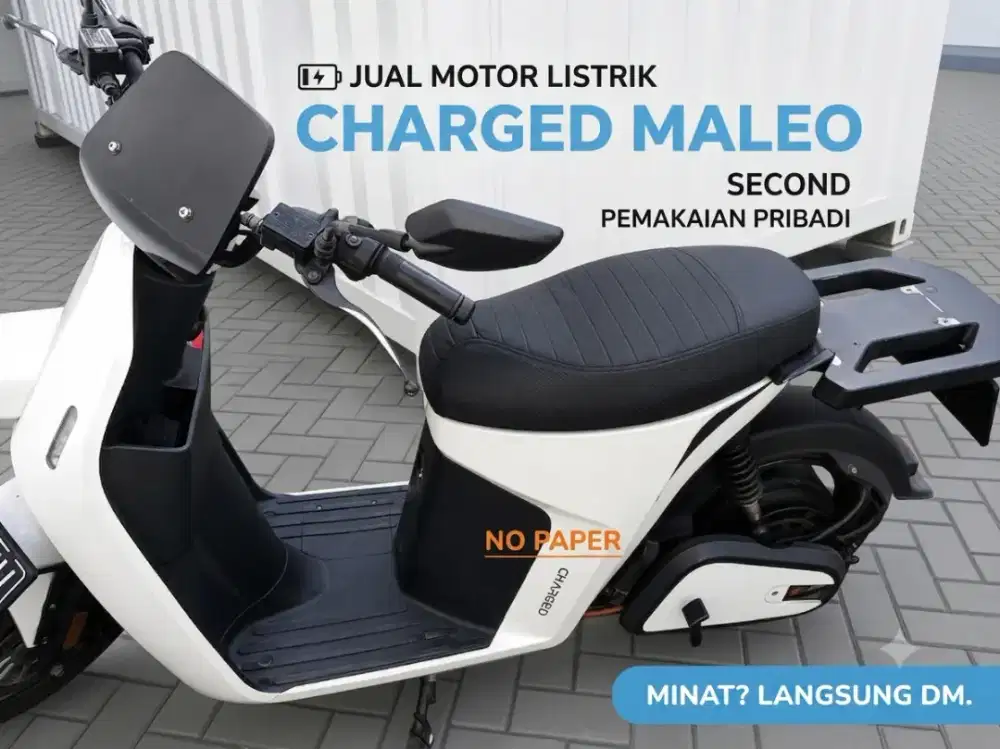 Jual Motor Listrik Merk Charged Warna Putih