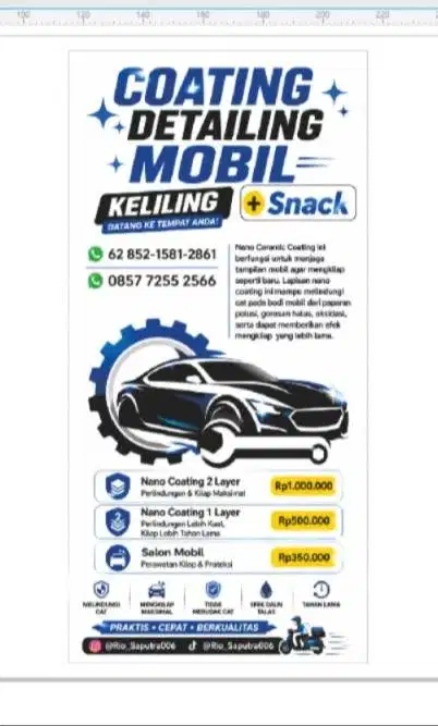 Coating detailing mobil