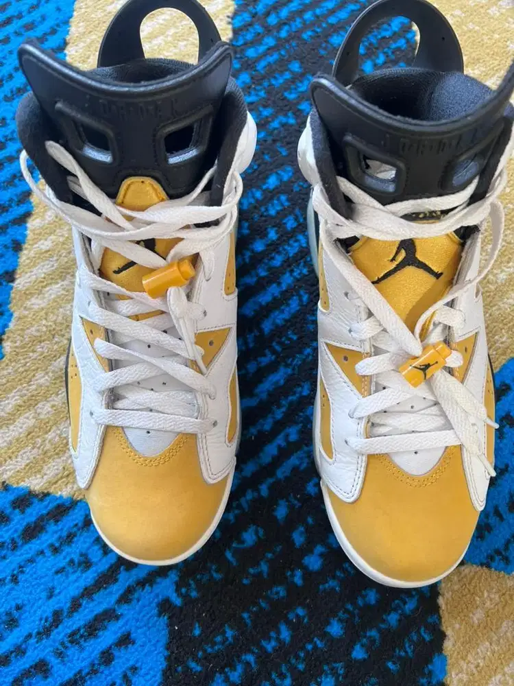 Nike Air Jordan 6 Yellow White Size 41