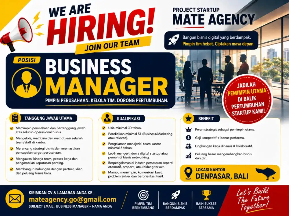 Pemimpin perusahaan / business manager