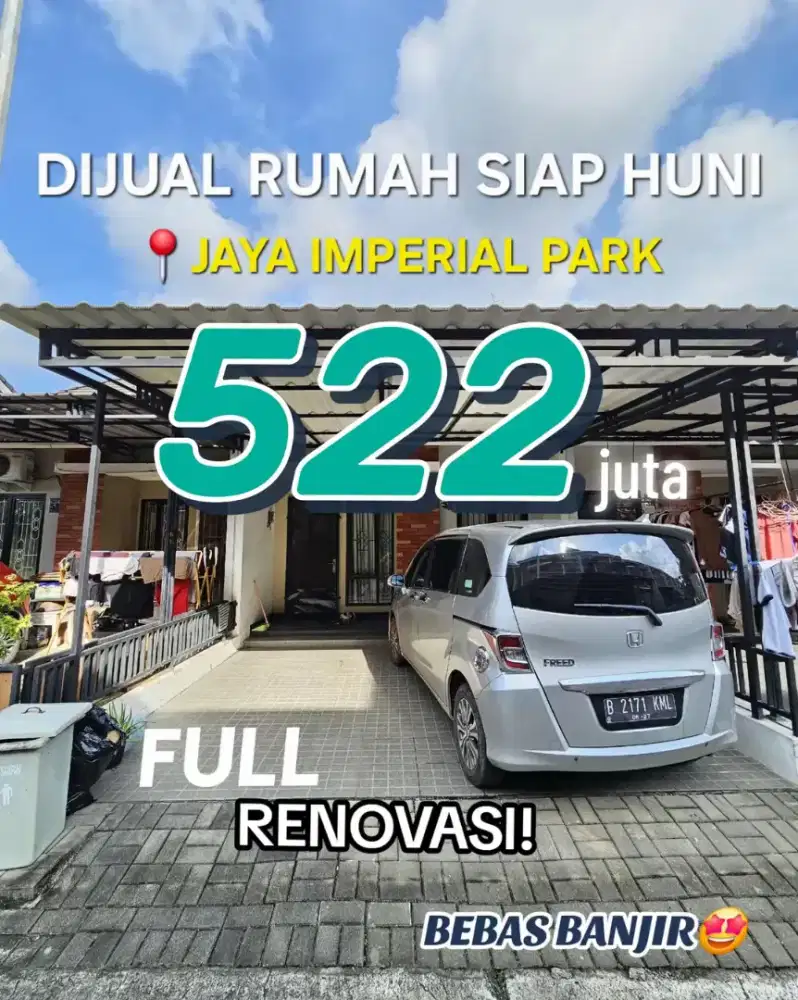Full renov! DIJUAL RUMAH DI JAYA IMPERIAL PARK CLUSTER HEIGHT sepatan