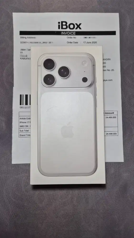 iPhone 17 Pro 256 Silver iBox New Segel