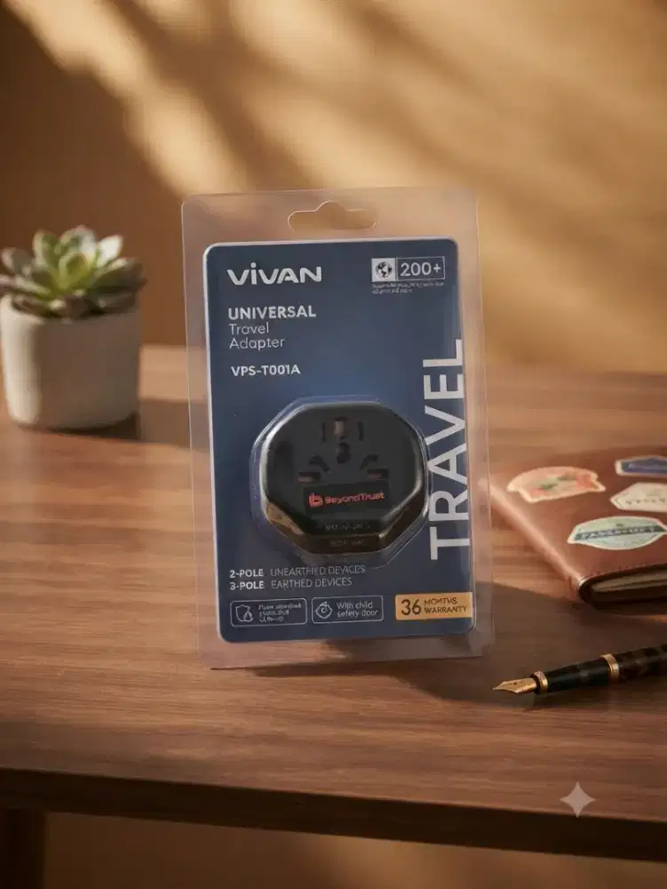 Vivan Universal Travel Adapter VPS-T001A (Original / Baru / Segel)