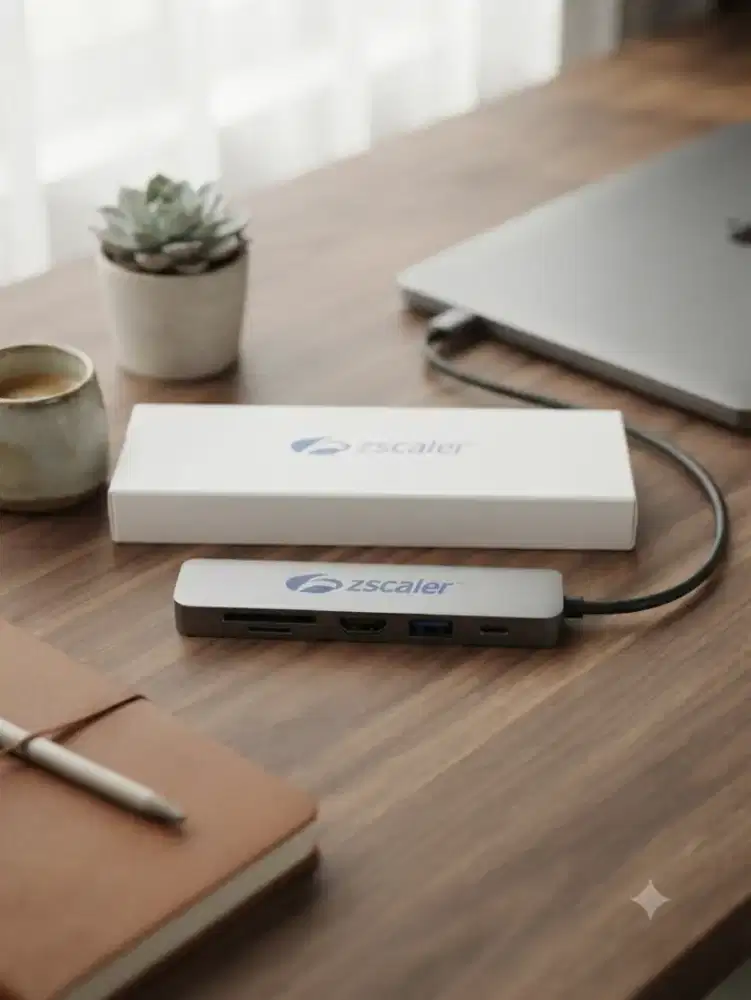 Zscaler USB-C Hub Multiport Adapter Type-C to USB 3.0 HDMI