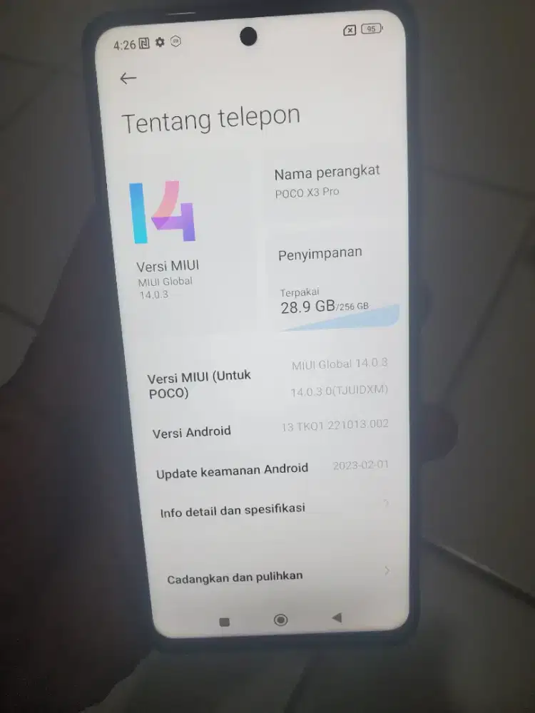 Poco x3 pro NFC ram 8+3/256