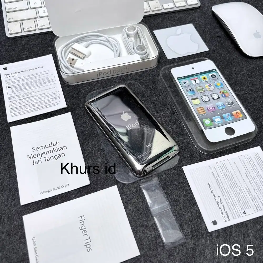 ipod touch 4th gen 64gb white ios5 id/a ib0x - apple rare collection