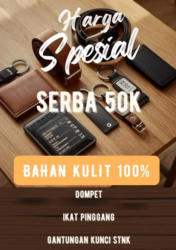 Jual dompet dan ikat pinggang kulit