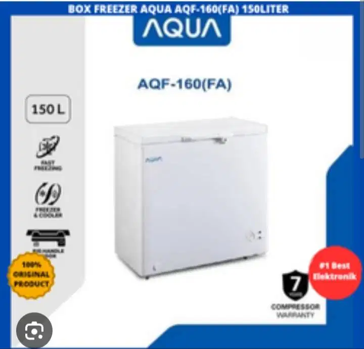Dijual Mesin Freezer Aqua tipe AQF-160 FA, kondisi bagus & mulus
