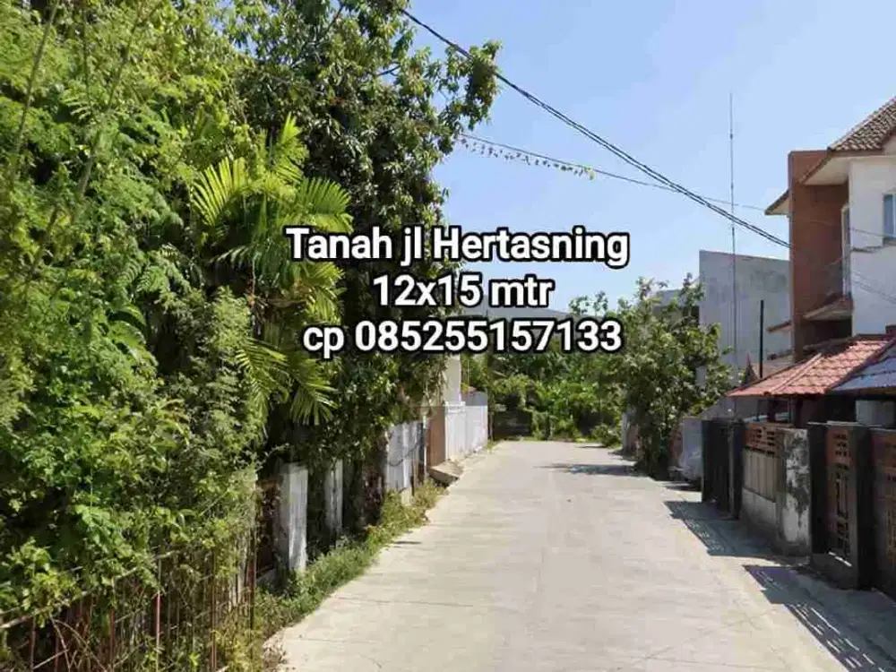 Tanah jl Hertasning 12x15 mtr dekat Pettarani Panakukang pengayoman Boulevard