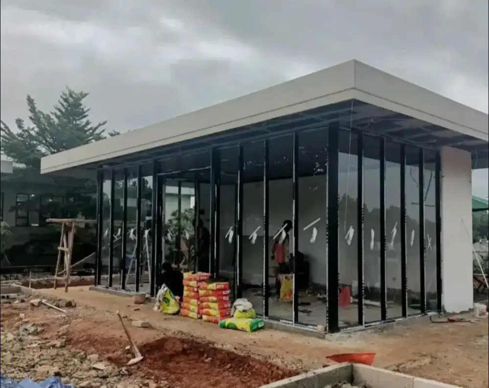 Sekat pintu aluminium kaca