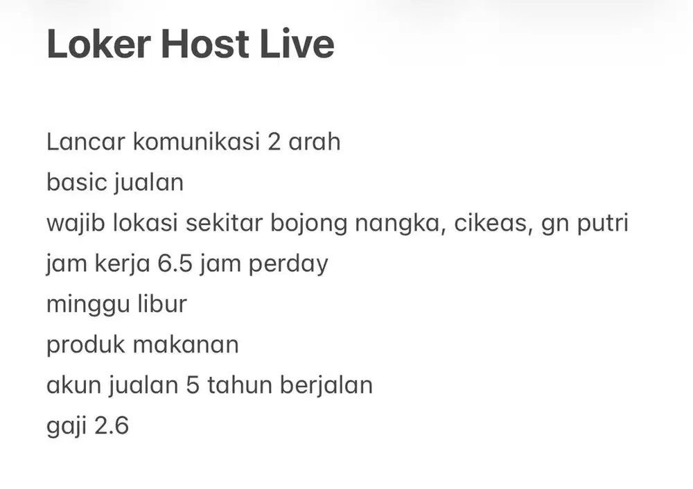 LOKER HOST LIVE