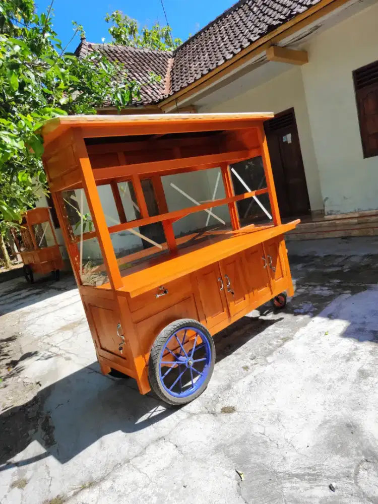 Sedia Gerobak Angkringan, Bakso Mie Ayam, Bubur, Sate, Soto, Pecel dll