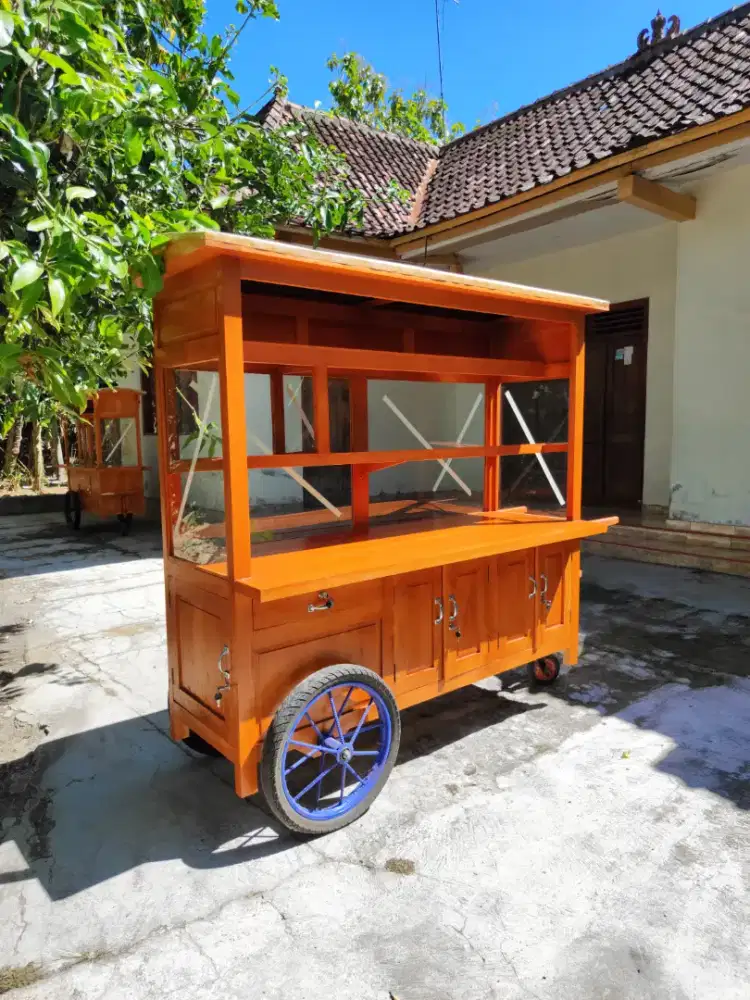 Sedia Gerobak Angkringan, Bakso Mie Ayam, Bubur, Sate, Soto, Pecel dll