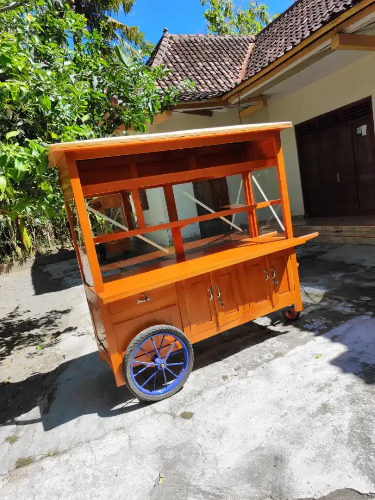 Sedia Gerobak Angkringan, Bakso Mie Ayam, Bubur, Sate, Soto, Pecel dll