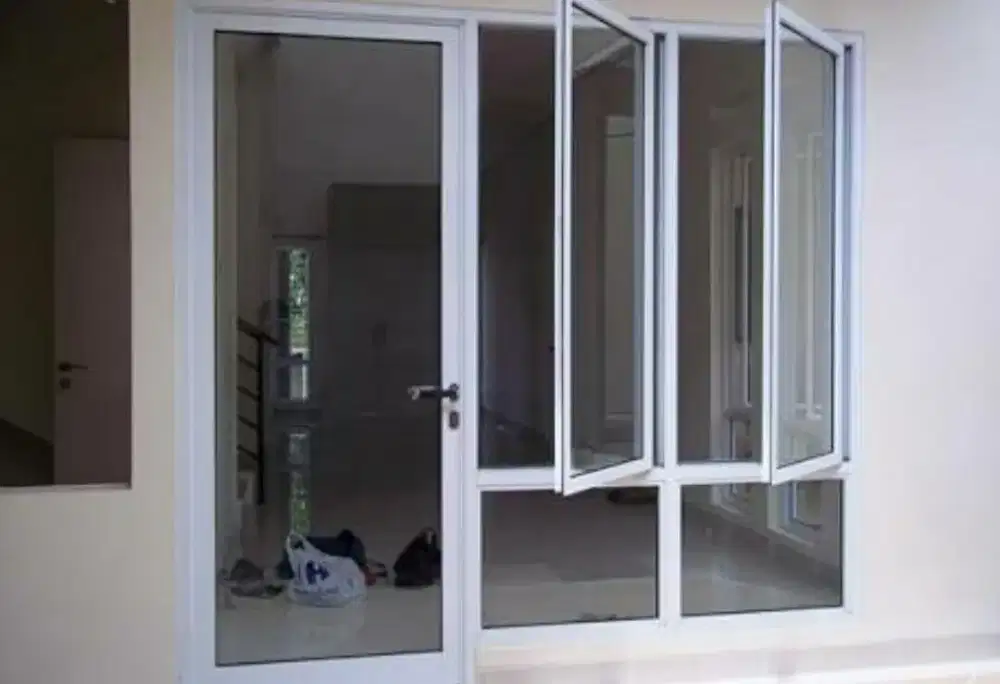 PINTU jendela aluminium kaca