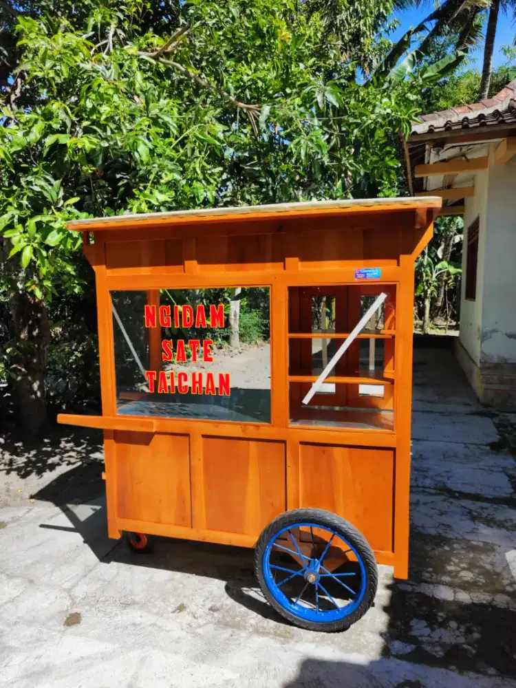 Sedia Gerobak Angkringan, Bakso Mie Ayam, Bubur, Sate, Soto, Pecel dll