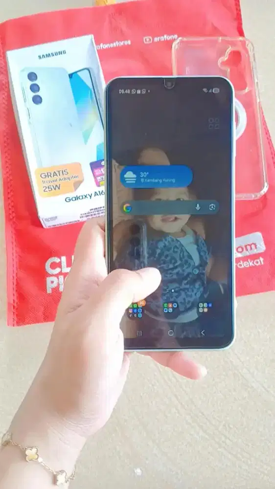 Bismillahirrahmanirrahim dijual HP Samsung A16 Ram 8GB/256GB NFC green
