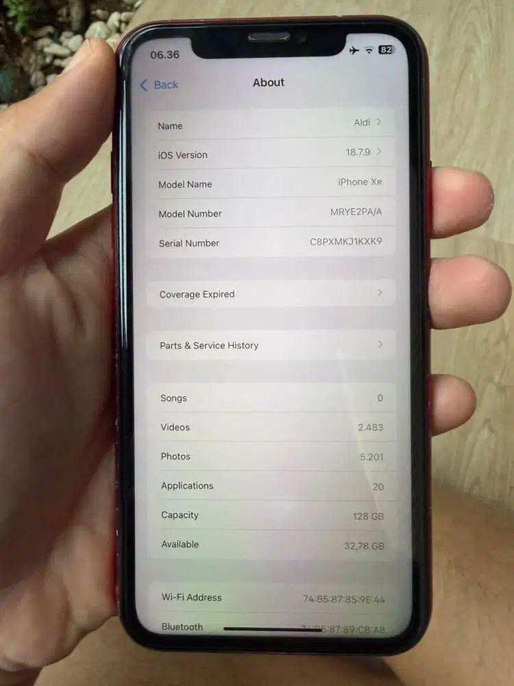 Jual  iPhone XR 128 GB EX-IBOX
