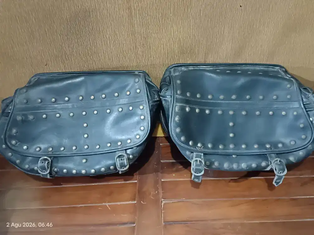 jual 2nd side bag /sadlebag kulit sintetis motor kaisar