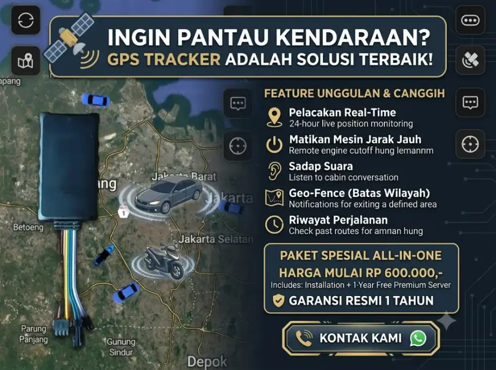 Gps tracker include intallasi free server 1 yr