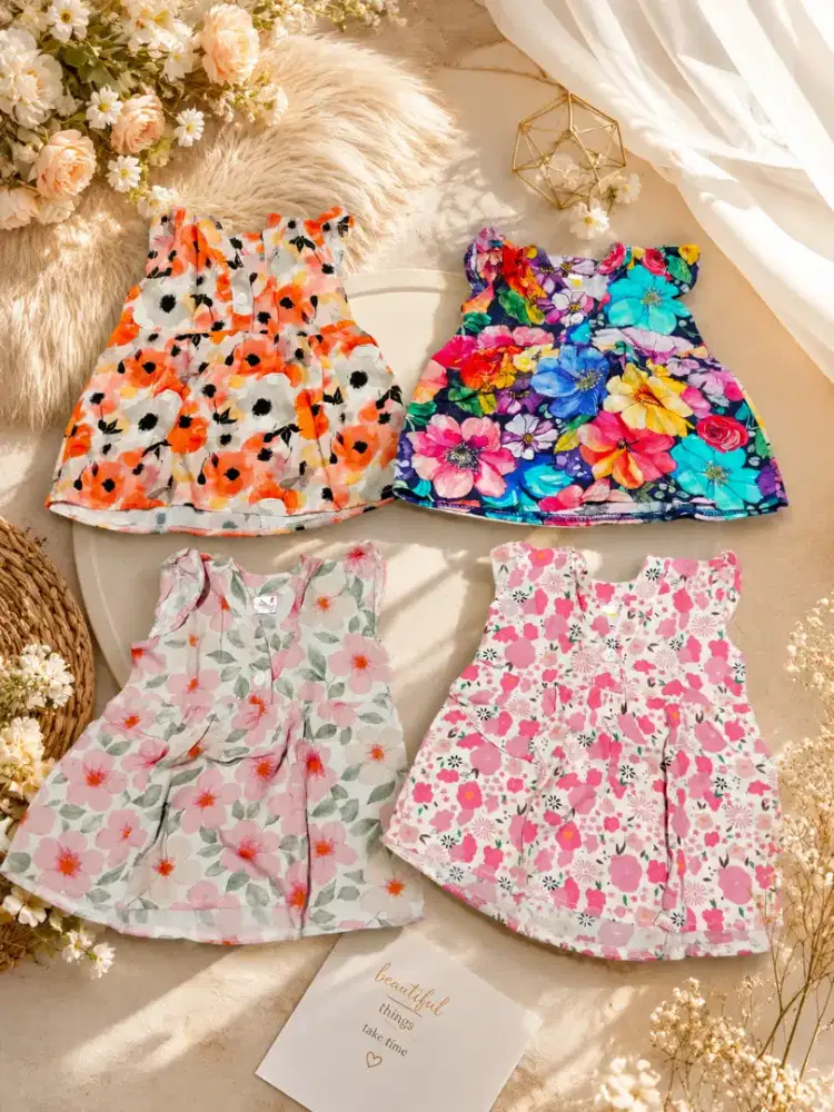 Baju baby cwek bulanan 1-3 bulan lucu