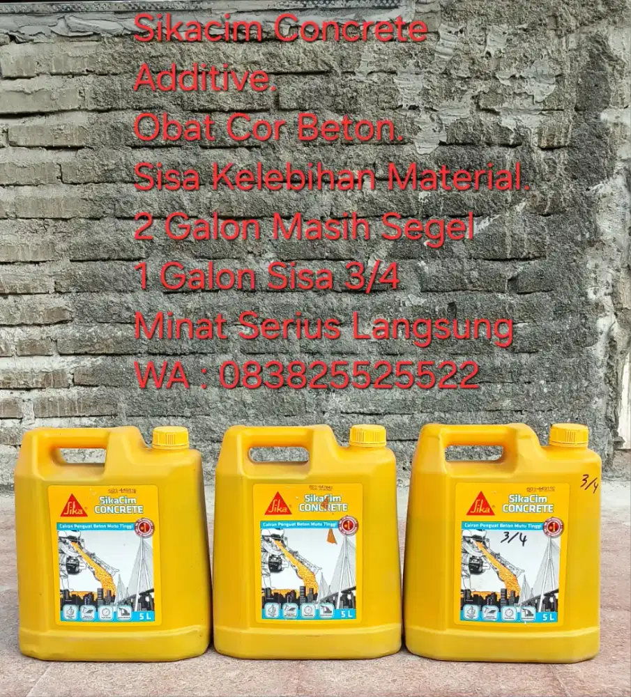 Sikacim Concrete Additive ( Obat Cor Pengeras Beton )
