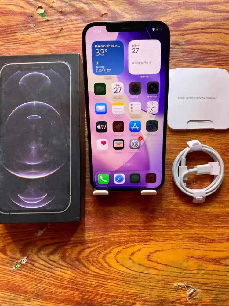 Iphone 12 Pro Max 256gb BeaCukai fulset imei permanen