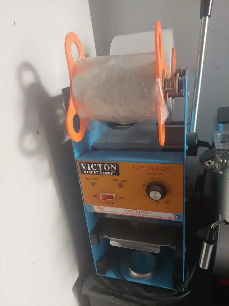 Cup sealer mesin press gelas plastik