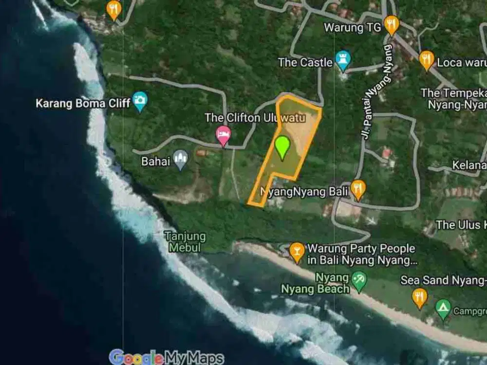 DIJUAL TANAH LOS TEBING, PANTAI NYANG NYANG, ULUWATU,KUTA SELATN - Thumbnail 2