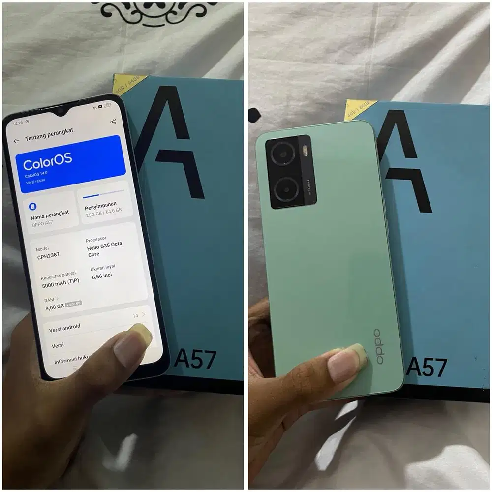 OPPO A57 RAM 4+1/64 (SIDIK JARI ON)