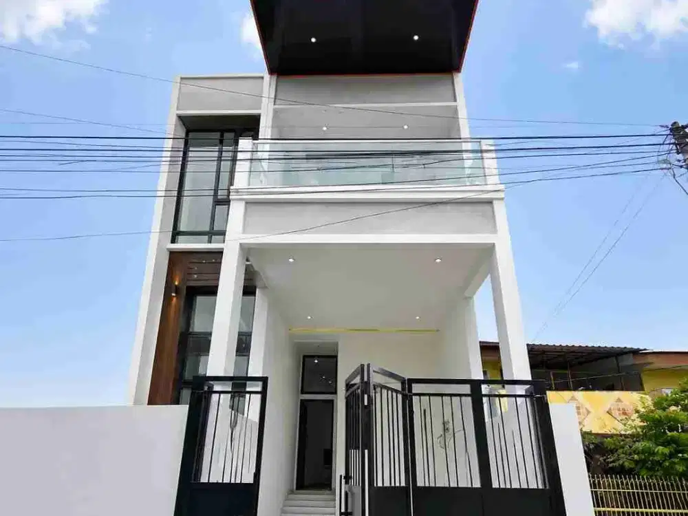 DIJUAL Rumah baru 2 lt 4 x 15 m2 di Bojong Indah Cengkareng JakBar  
 lt 60 m2 lb 100 m2 ada 3 kt 3 km Shm hadap Timur, carport 1 mobil! Survey yuk