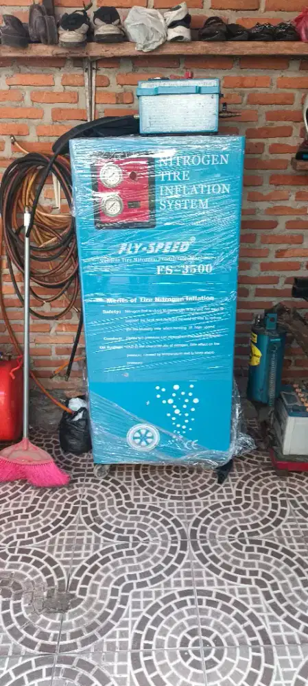 Satu set prlt bkar psng ban mtr/mbl.kompres, nitrogen