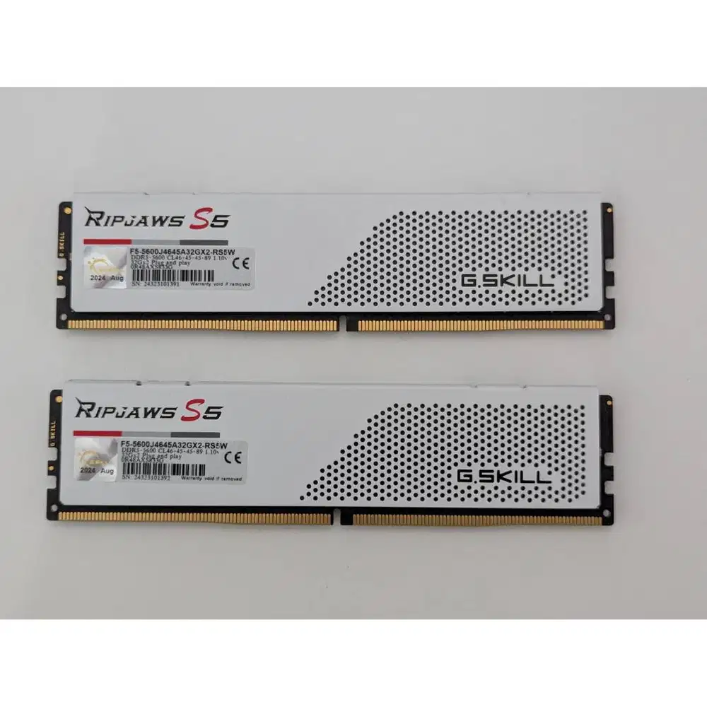 DDR5 GSkill Ripjaws S5 DDR5 64GB 5600MHz 32GBx2 Garansi Resmi NJT