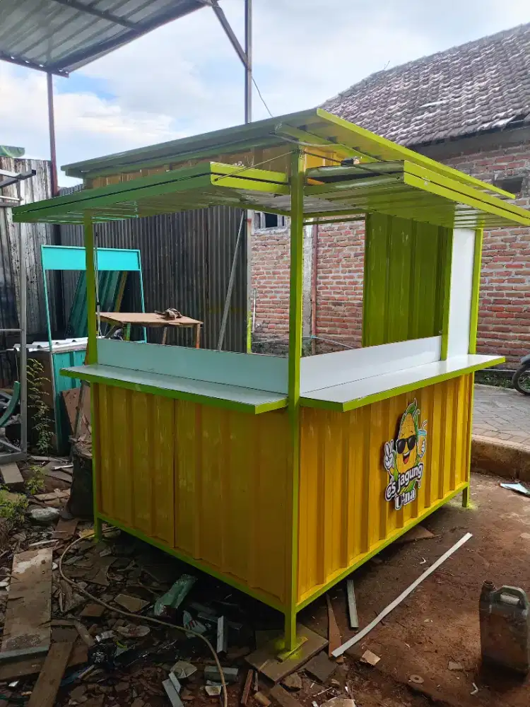 Gerobak rombong booth kontainer container umkm kekinian