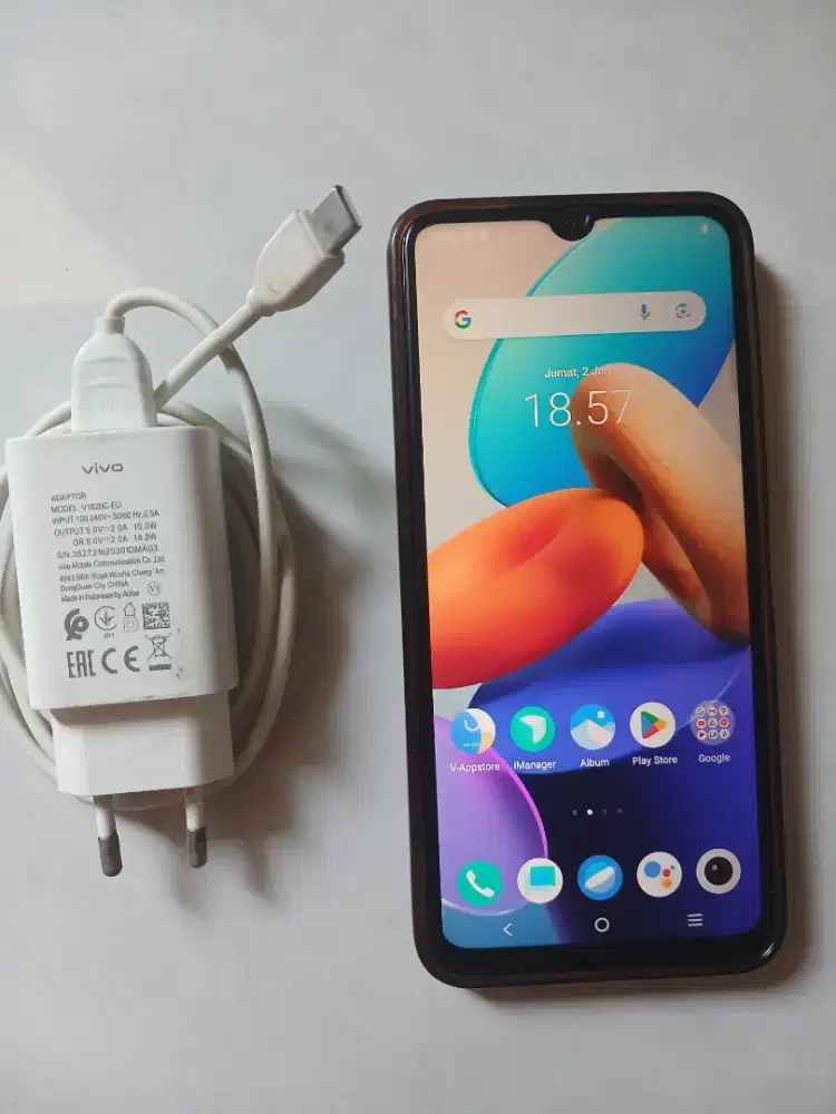 JUAL HP VIVO Y35 8 + 8 GB 128 GB ORI PLUS CARGER ORI