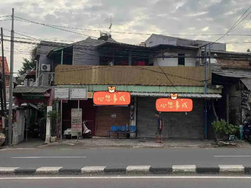 RUMAH PLUS 3 TOKO JALAN RAYA KALIBATA JAKARTA SELATAN SHM COCOK BUAT USAHA SIAP HUNI DEKAT MALL KALIBATA