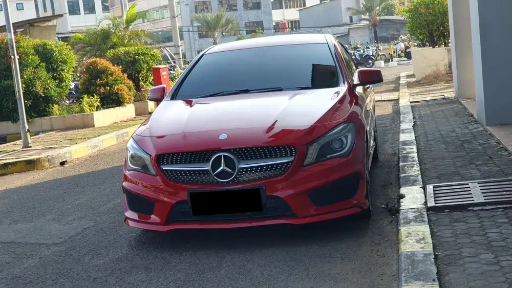 Km52rb mercedes benz mercy cla200 cla 200 amg line 2014 merah