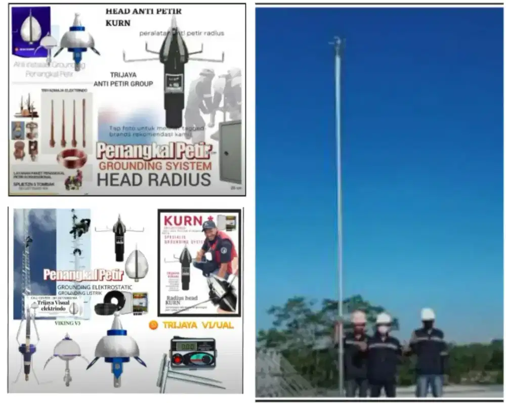 Ahli jasa pasang anti penangkal petir dan grounding mesin