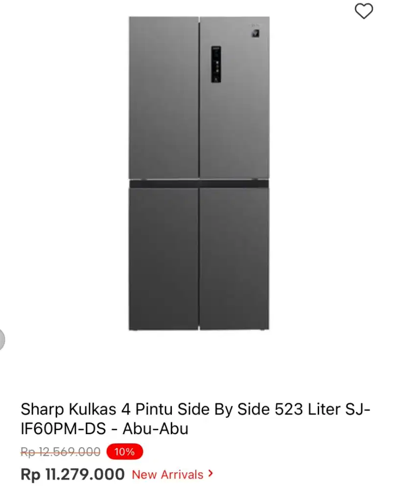 KULKAS SHARP 4 PINTU SJ-IF60PM-DS 523LTR