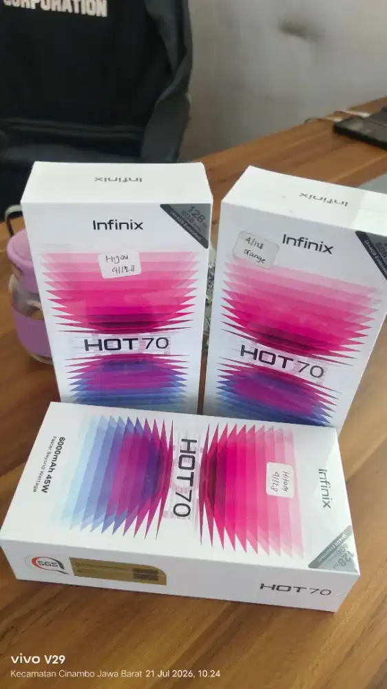 Infinix Hot 70 4+4/128 NFC Baru spesial promo