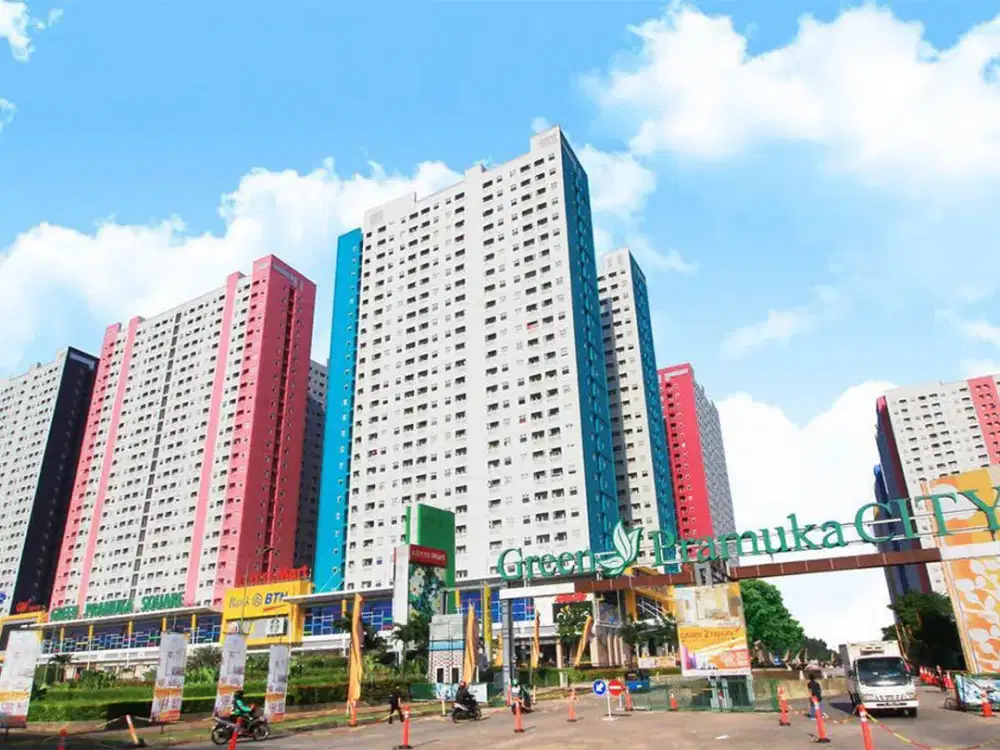 Green Pramuka 2 kamar kosong tower chrysant lantai rendah