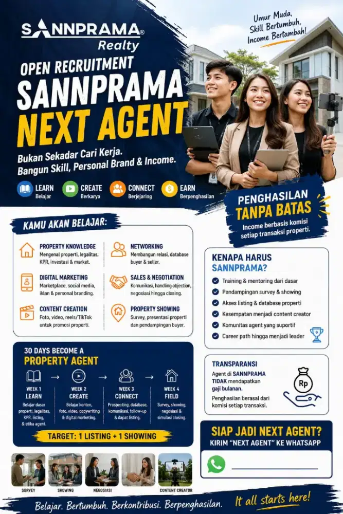 OPEN RECRUITMENT SANNPRAMA NEXT AGENT