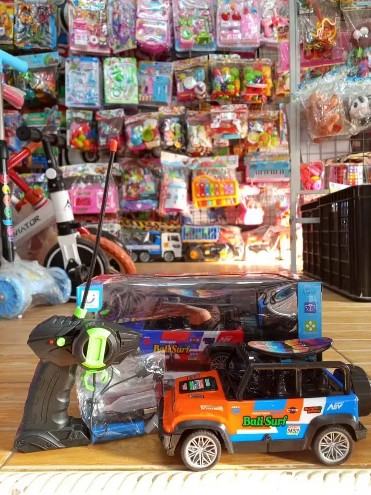 mainan anak rc jeep bali surf asap