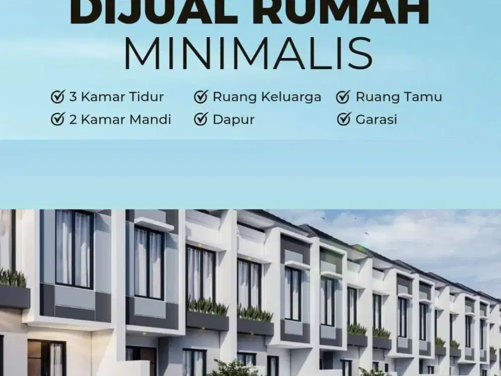 RUMAH MURAH CANTIK MINIMALIS SISA 2 UNIT DEKAT TOL JATIBENING PONDOK GEDE BEKASI